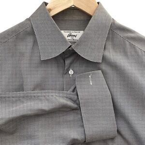 BRIONI Dress Shirt 16 1/2 Black